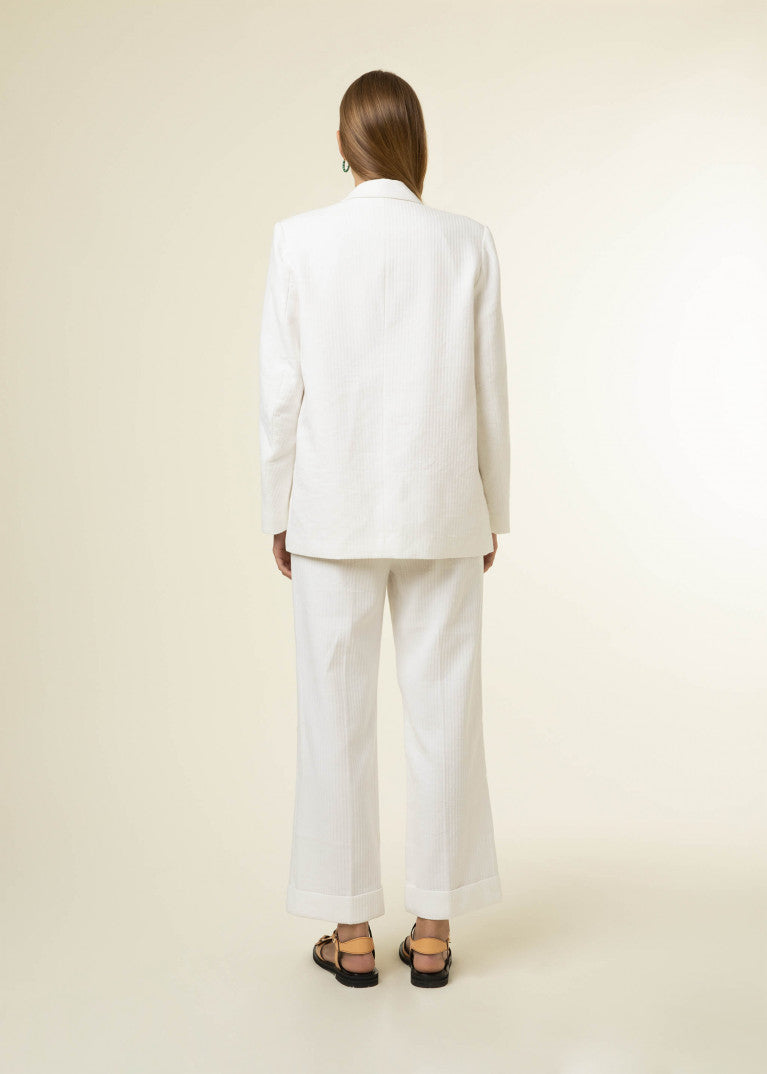 FRNCH Garance blazer white