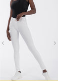 Freddy White faux Leather mid Rise