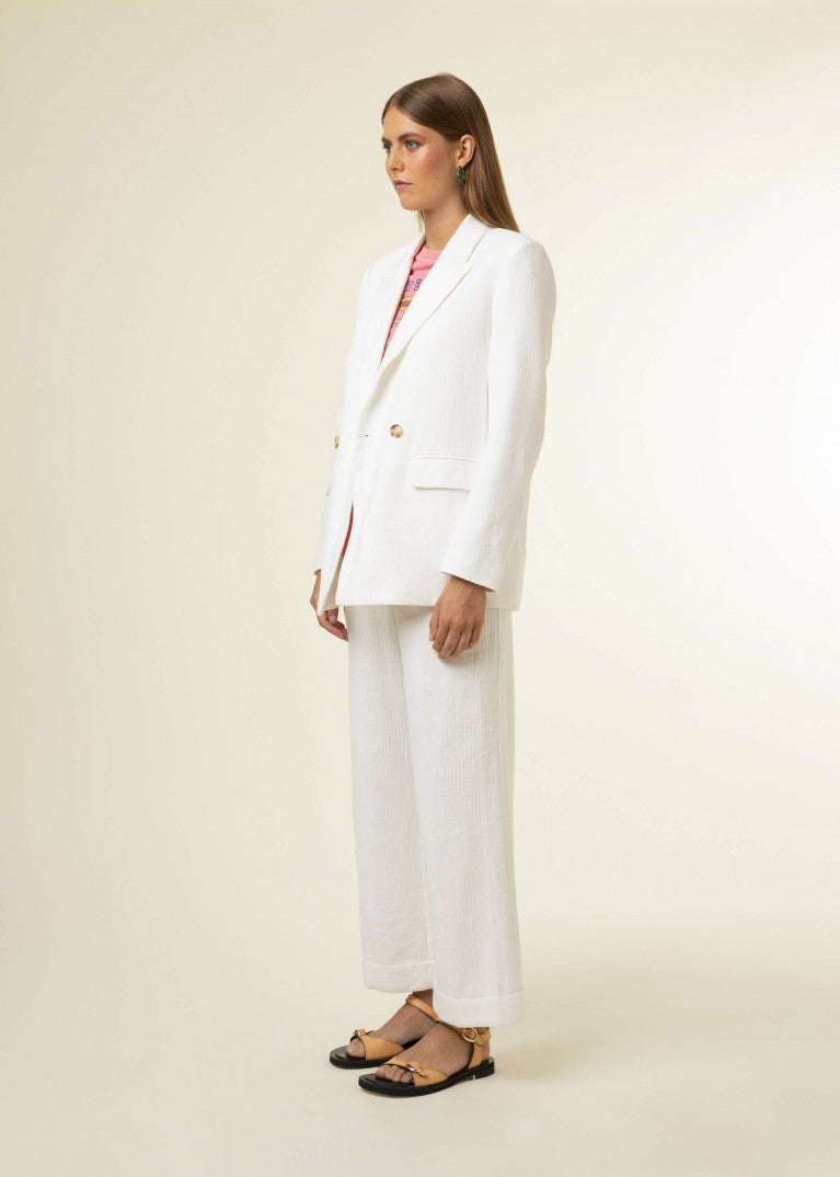 FRNCH Garance blazer white