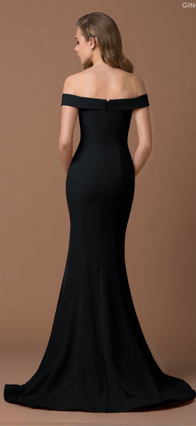 Gino Cerruti 1539 Off The shoulder Dress Black