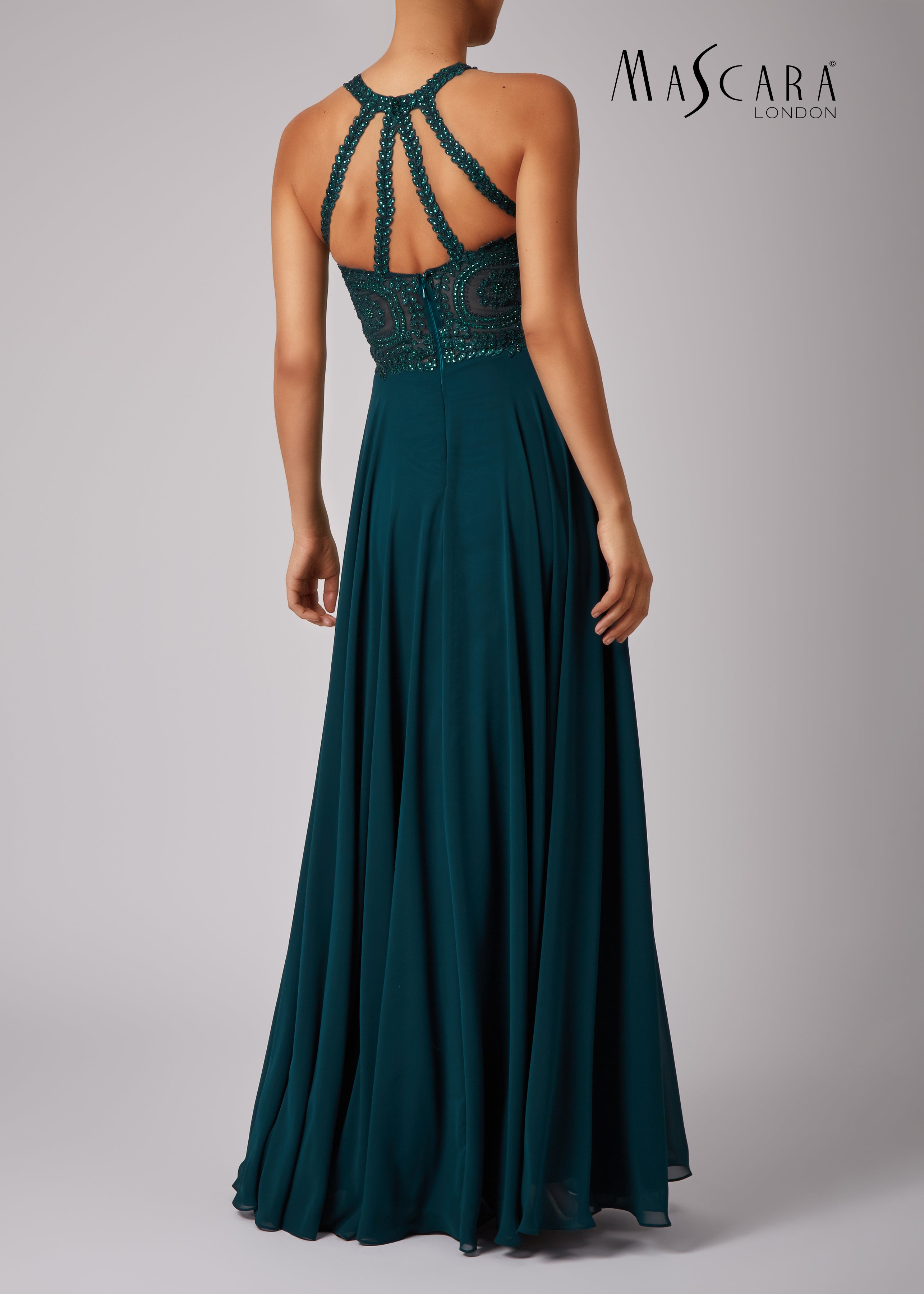 Mascara MC181479 mauve long dress