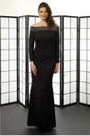 Veromia off the should long dress 6462