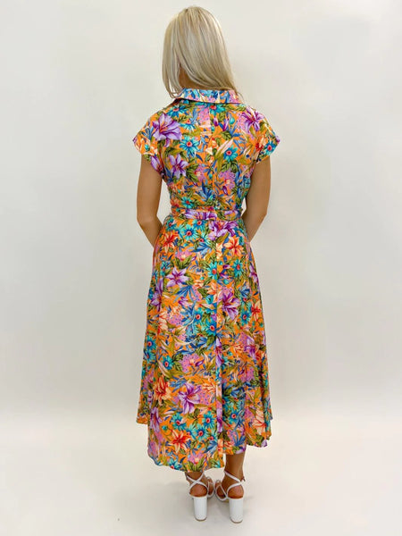Arggido 46665 dress with tie belt