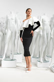 Kevan Jon Oleanna frill Knee dress