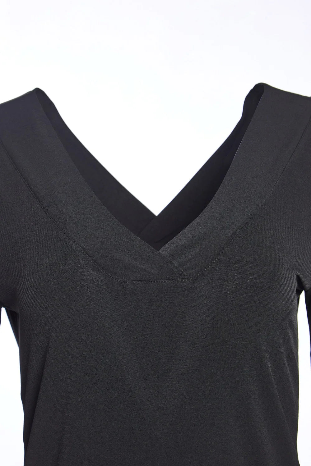 NAYA NAS23232 black jersey dress