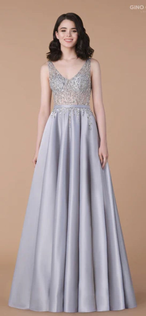 Gino Cerruti, Long Dress, Silver