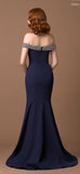 Gino Cerruti Off the shoulder 2020B Dress Navy