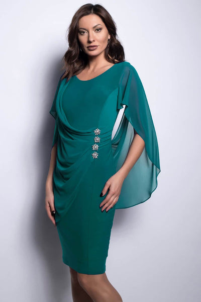 FRANK LYMAN GREEN WOVEN DRESS 209228