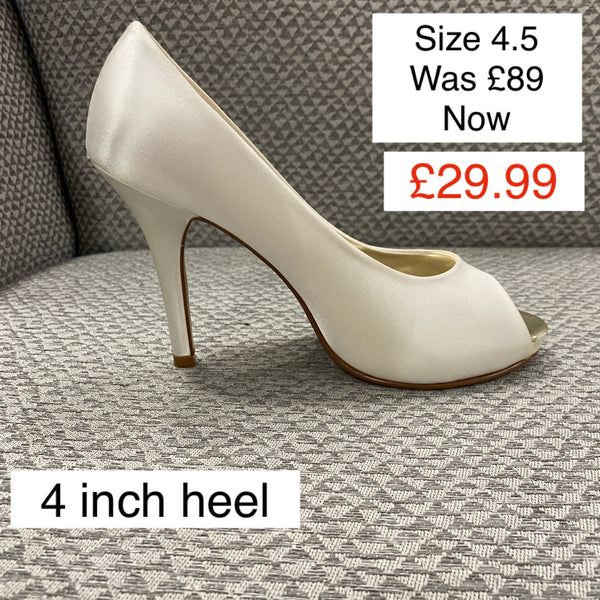 Rainbow Club Ivory Peep Toe