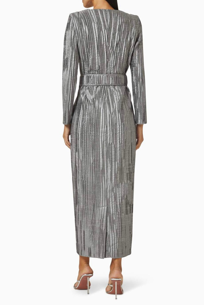 QUI PRIVE 11267 silver dress