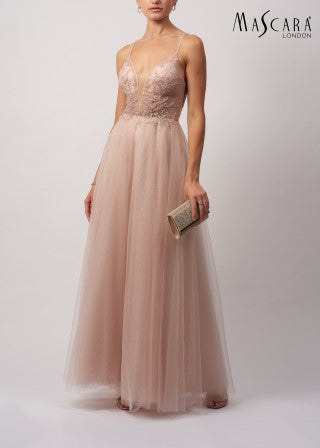 Mascara MC11101 Tule criss cross back dress