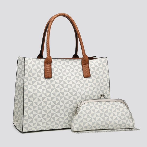 House of Milano TOTE BAG WITH CLUTCH BAG SET 2