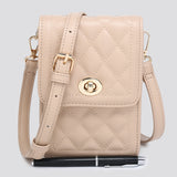 House Of Milan Small Quilted cross body bag Beige