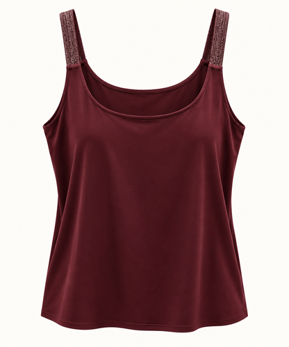 ESQUALO F26 30514 Singlet lurex straps