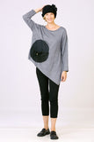 BIZE Pleat Pocket Jumper Grey 043