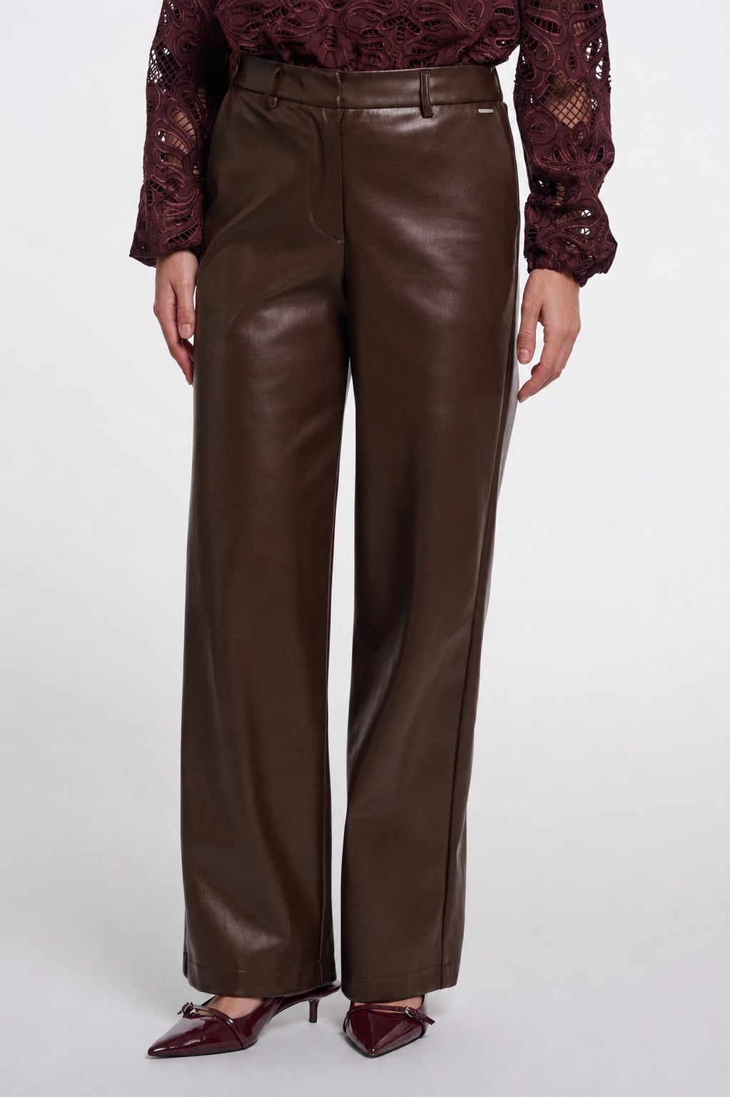 Rino&Pelle Georgina 7502611 Regular length faux leather pants