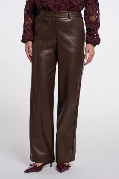 Rino&Pelle Georgina 7502611 Regular length faux leather pants