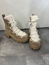 Beige Sheepskin Boots