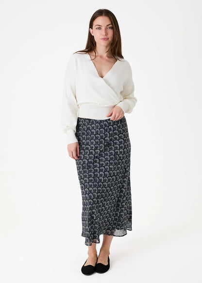 Dreams London AA0565 Cashmere Like Long Sleeve Wrap Front Jumper