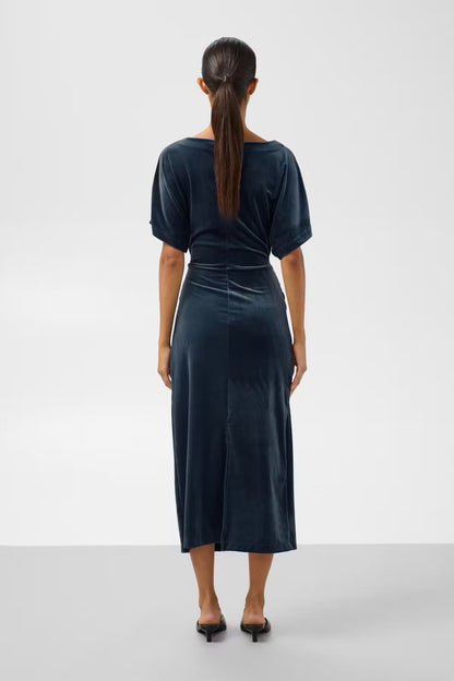 Soaked in Luxury. SLVelera Dress. Velvet Turbulence / Grey