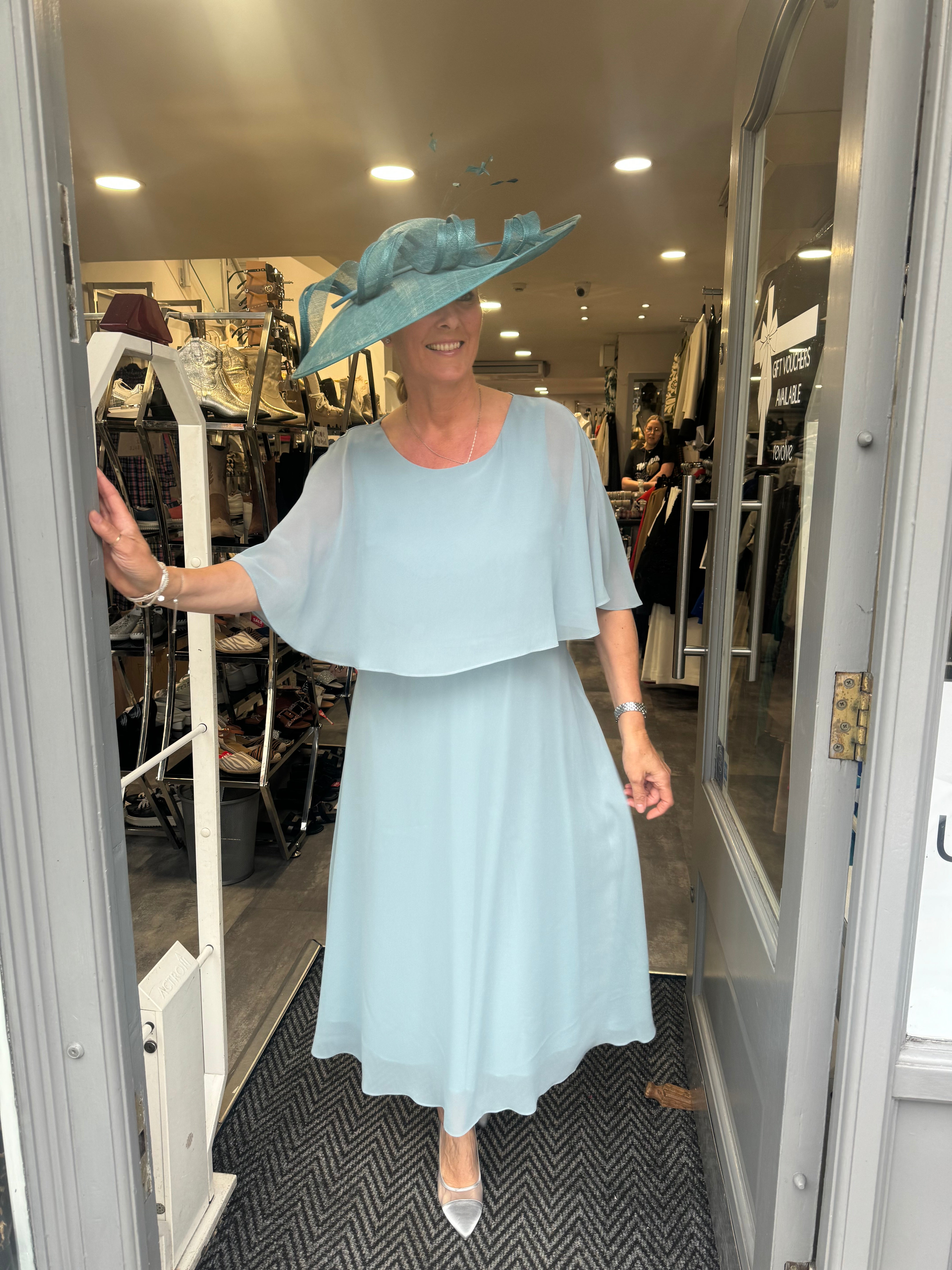 Lizabella 2984 chiffon dress Sage