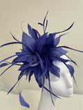 Snoxell & Gwyther 1107 COBOLT feather fascinator