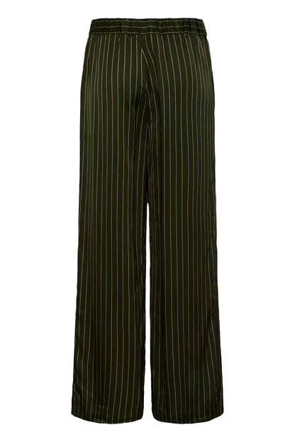 Soaked in luxury. SLCinna Trousers. Roisin Stripe / Green