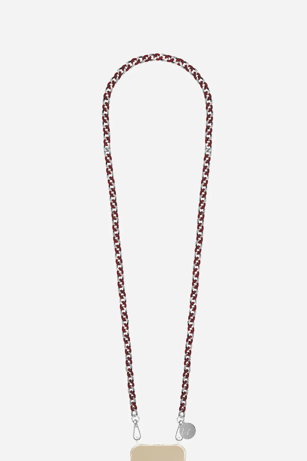 SONA Phone Chain Red and Silver