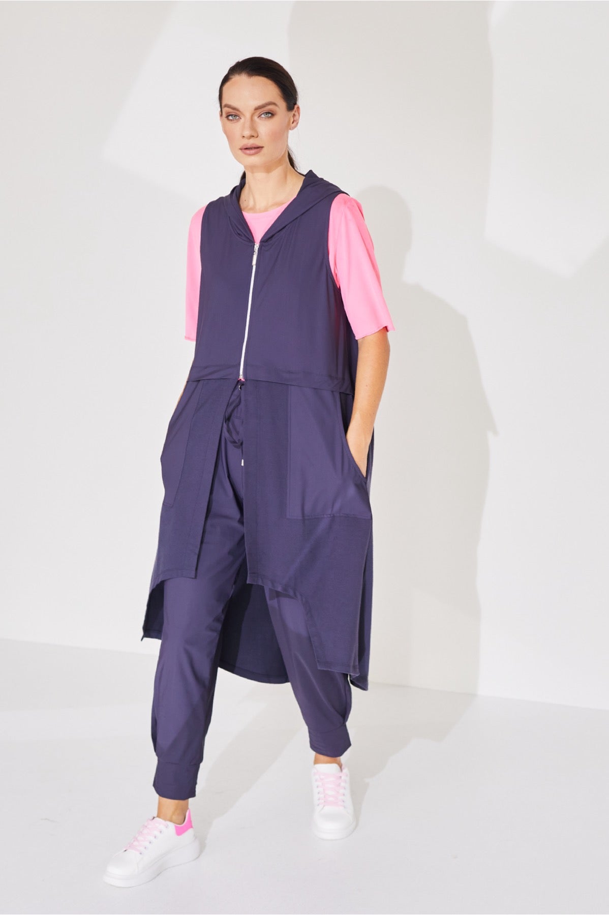 Naya NAS23101 Anthra Tuck Trousers