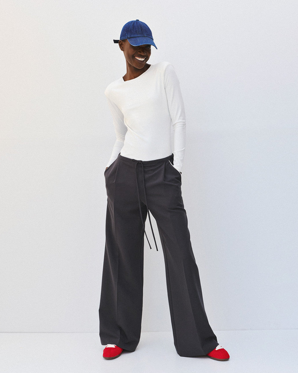 Access Fashion 64-2008-141 Long-sleeved blouse with padded shoulders
