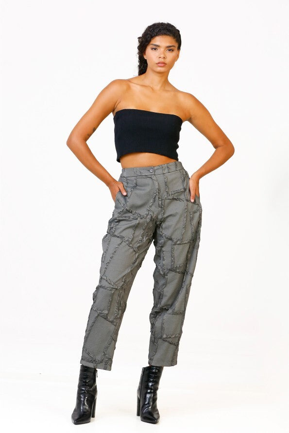 BIZE Anthracite jacket and trouser suit