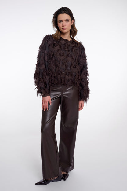 Rino & Pelle  ALM FANCY FABRIC JACKET WITH BALLOON SLEEVES