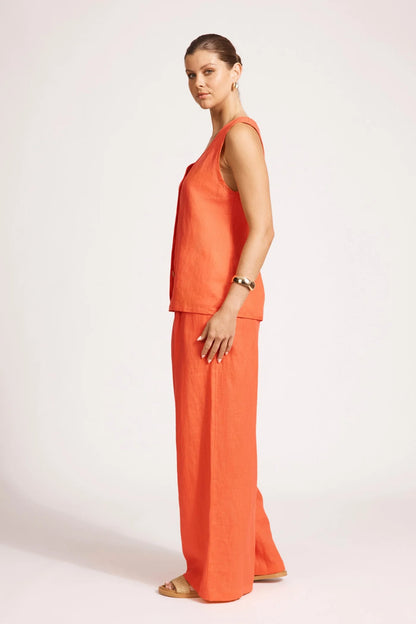 Eb & Ive MIRAMAR VEST - CORAL