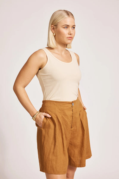 Eb & Ive MIRAMAR SHORT - CARAMEL