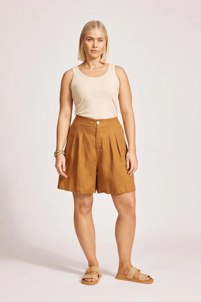 Eb & Ive MIRAMAR SHORT - CARAMEL