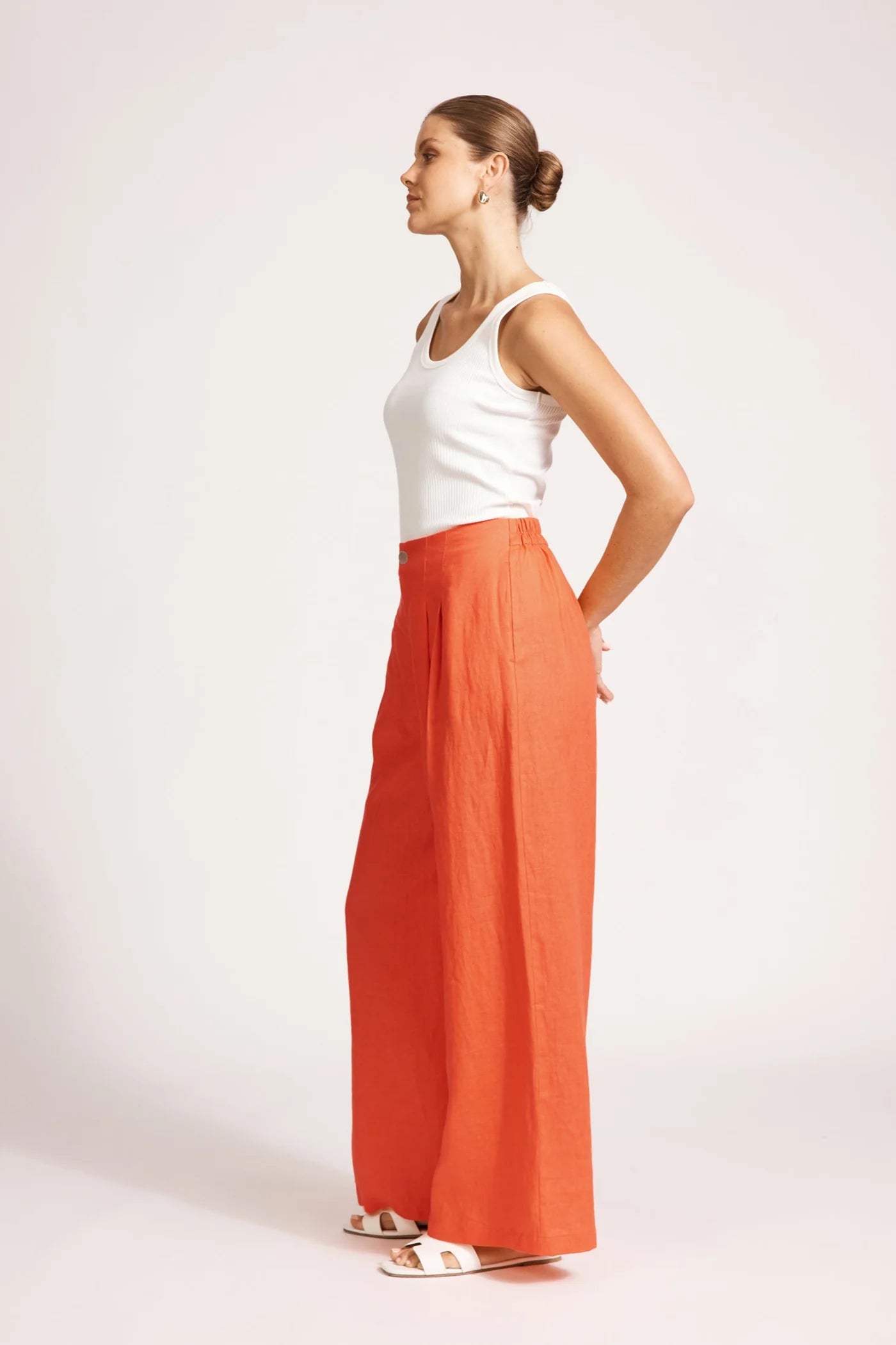 Eb & Ivy MIRAMAR PALAZZO PANT - CORAL