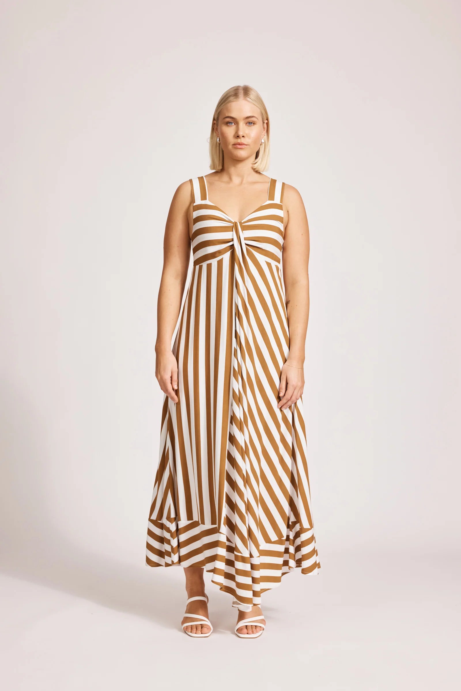 Eb & Ive TREVILLE STRIPE TANK MAXI DRESS - CARAMEL