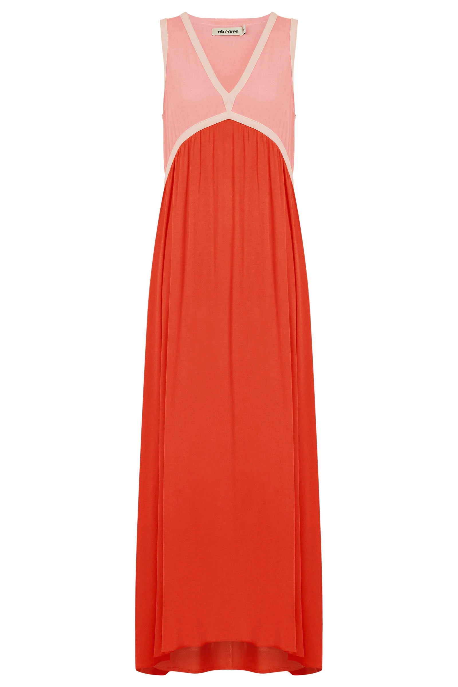 Eb & Ive ALEGRIA SPLICED MAXI DRESS - CAMEO/CORAL