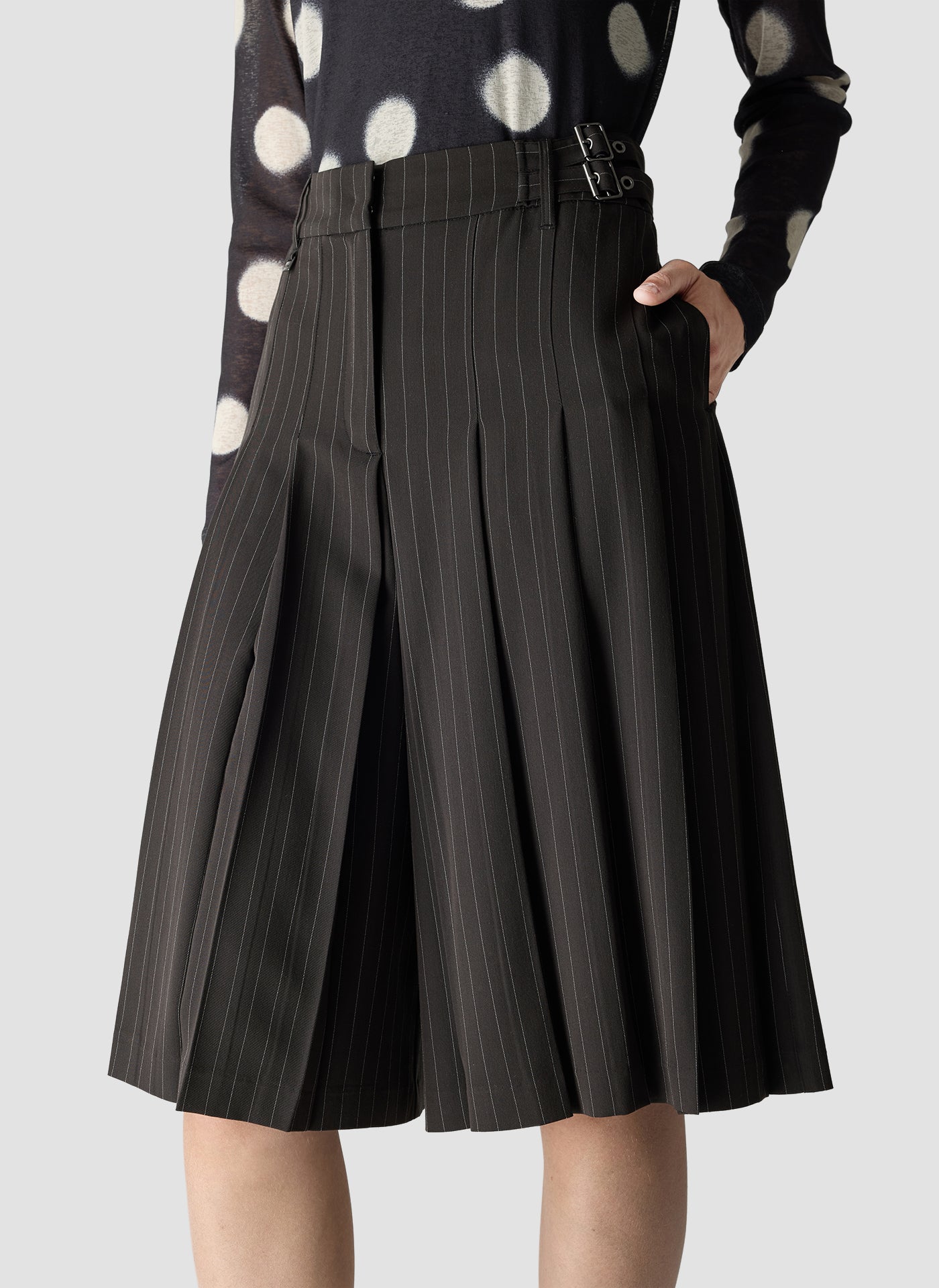 LCMT 613152 Culottes Pinstripe