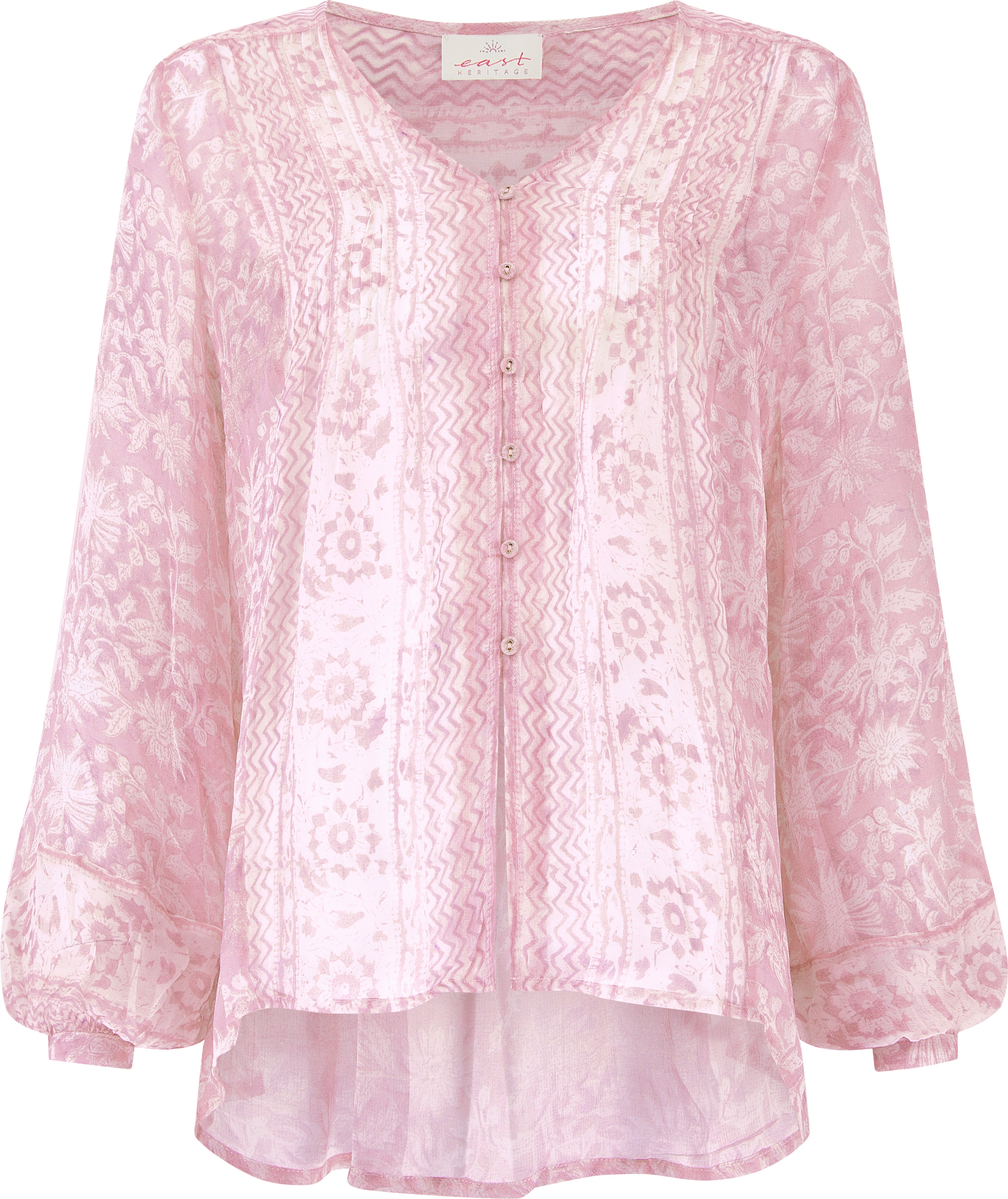 East Heritage luana powder blouse