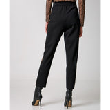 Access Fashion 5103 Faux Leather panel Trousers