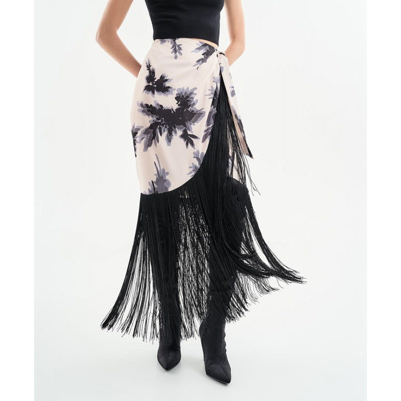 Access Fashion 6056 Floral wrap skirt