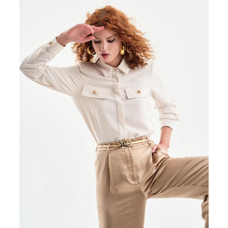 Access Fashion 7029 Studded Pocket Shirt