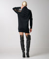 ACCESS FASHION Knitted dress with pearl shoulders
