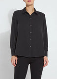 LYSSE Parker embellished shirt Black