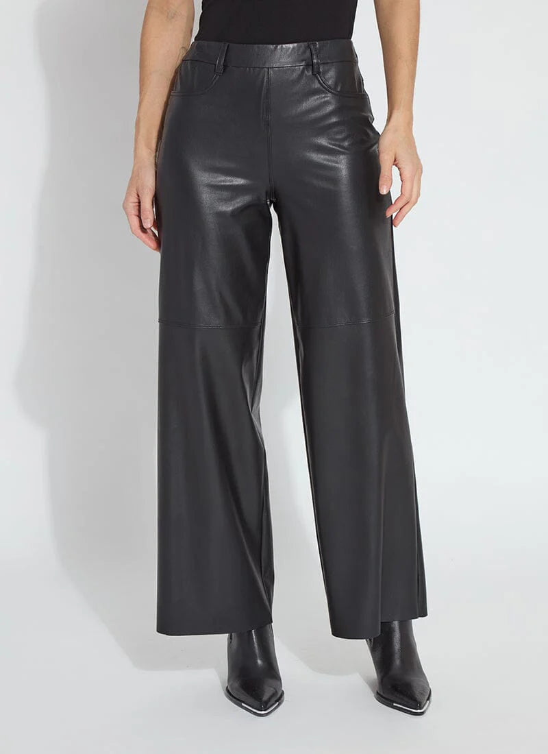 LYSSE Wren Vegan wide leather trouser