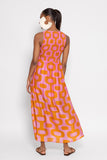 SUNDRESS LAURE LIMA  pink and orange