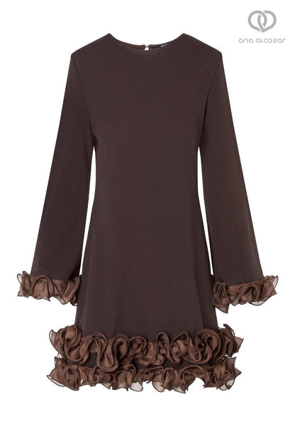 ana alcazar 42193 Brown 3D floral