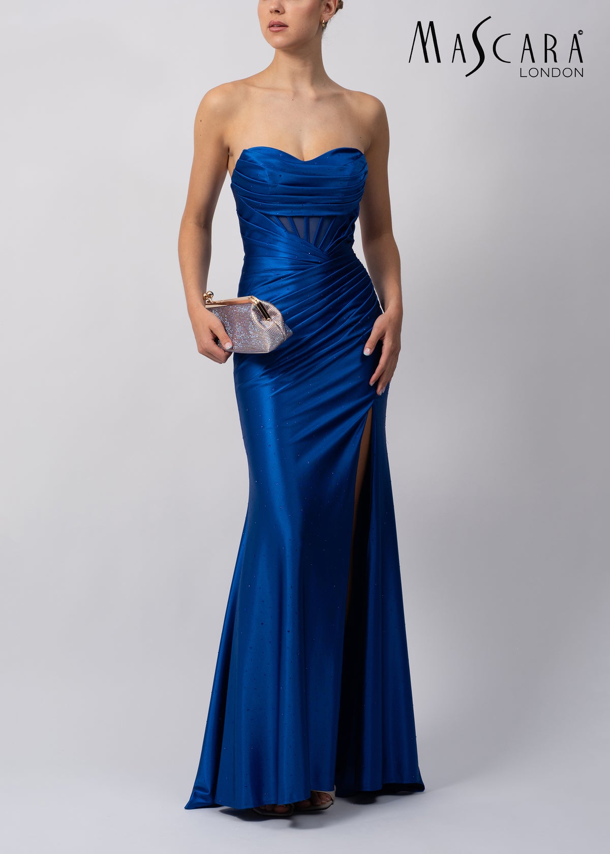 Mascara MC113523 Tie back satin Royal