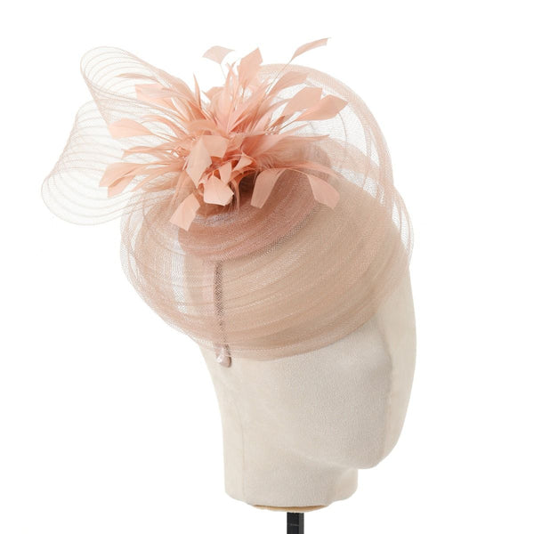 Peach TG090 Small Fascinator